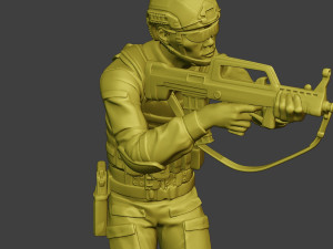 china actual special forces pap 0007 3D 프린트 모델