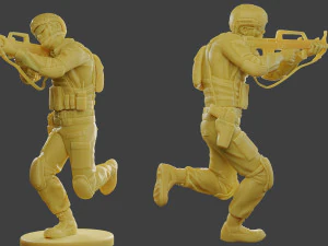 中国实际特种部队PAP 0009 3D 打印模型