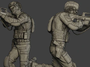 中国实际特种部队PAP 0009 3D 打印模型