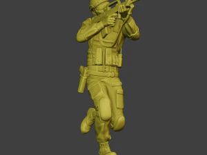 中国实际特种部队PAP 0009 3D 打印模型
