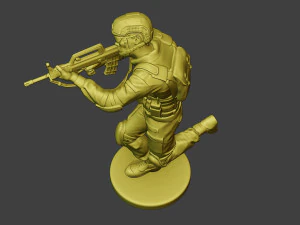 中国实际特种部队PAP 0009 3D 打印模型