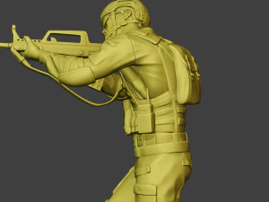 中国实际特种部队PAP 0009 3D 打印模型