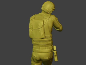 中国实际特种部队PAP 0009 3D 打印模型