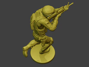 中国实际特种部队PAP 0009 3D 打印模型