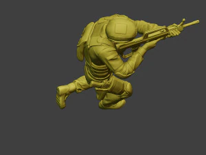 中国实际特种部队PAP 0009 3D 打印模型