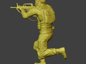 中国实际特种部队PAP 0009 3D 打印模型