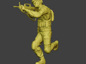 中国实际特种部队PAP 0009 3D 打印模型
