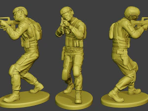 चीन वास्तविक विशेष बल पैप 0010 3D प्रिंट मॉडल