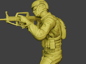 china actual special forces pap 0010 3D Print Model