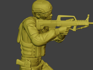 china actual special forces pap 0010 3D Print Model