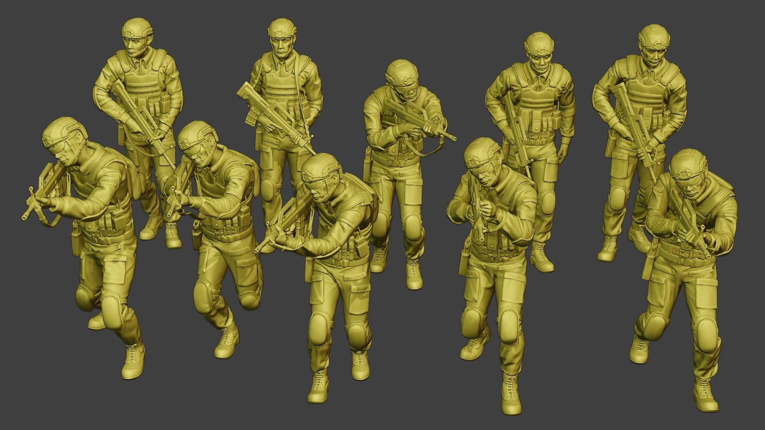 china actual special forces pap pack1 3D Print Model .c4d .max .obj .3ds .fbx .stl .blend 