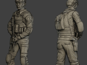 china actual special forces pap pack1 3D 打印模型