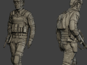 china actual special forces pap pack1 3D 打印模型