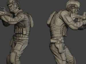 china actual special forces pap pack1 3D 打印模型