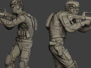 china actual special forces pap pack1 3D 打印模型