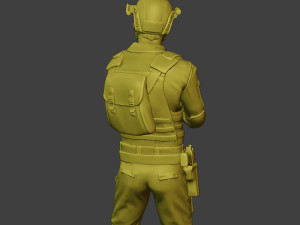 china actual special forces pap 0011 3Dプリントモデル