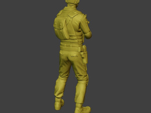 china actual special forces pap 0011 3Dプリントモデル