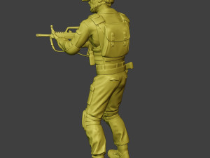 china actual special forces pap 0011 3Dプリントモデル