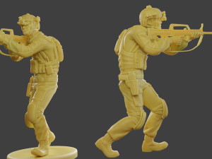 china actual special forces pap 0013 3Dプリントモデル