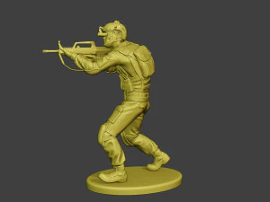 Chiny rzeczywiste siły specjalne pap 0013 Model do druku 3D