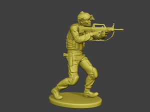 china actual special forces pap 0013 3Dプリントモデル