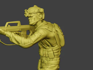 Chiny rzeczywiste siły specjalne pap 0013 Model do druku 3D