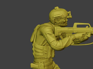 Chiny rzeczywiste siły specjalne pap 0013 Model do druku 3D