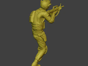 Chiny rzeczywiste siły specjalne pap 0013 Model do druku 3D