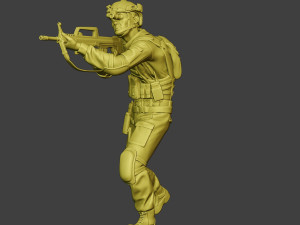 china actual special forces pap 0013 3Dプリントモデル