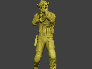 china actual special forces pap 0013 3Dプリントモデル