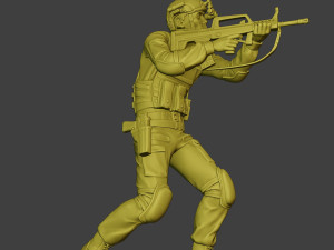 china actual special forces pap 0013 3Dプリントモデル