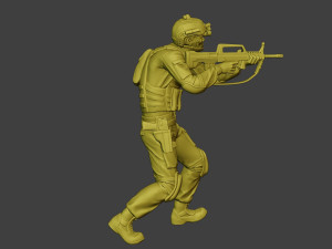 china actual special forces pap 0013 3Dプリントモデル