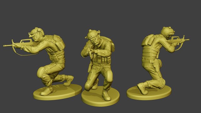 china actual special forces pap 0014 3D Baskı Modeli .c4d .max .obj .3ds .fbx .stl .blend 