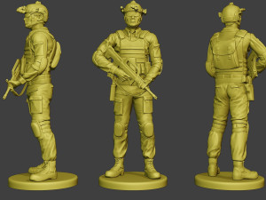 china actual special forces pap 0018 3D Print Model