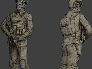 china actual special forces pap 0018 3D Print Model