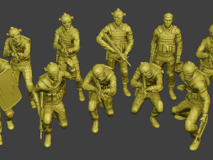 paquete de papanicolaou de fuerzas especiales reales de china2 Modelo de impresión 3D