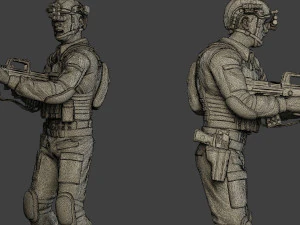 china actual special forces pap pack2 3D Print Model