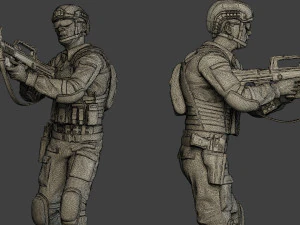 china actual special forces pap pack2 3D Print Model