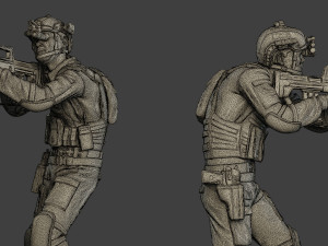 china actual special forces pap pack2 3Dプリントモデル