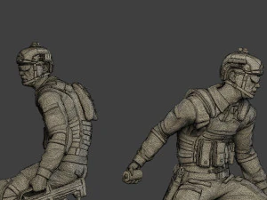 china actual special forces pap pack2 3D Print Model