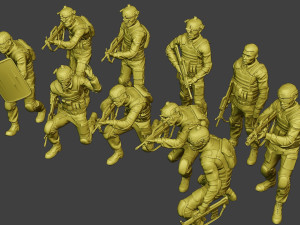 china actual special forces pap pack2 3Dプリントモデル