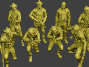 china actual special forces pap pack2 3Dプリントモデル
