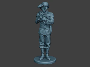 German musician soldier ww2 Stand Baritone horn G8 3D Print Model