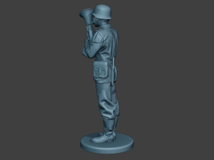 German musician soldier ww2 Stand Baritone horn G8 Modèles 3D en vedette