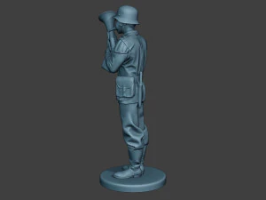 German musician soldier ww2 Stand Baritone horn G8 3D Print Model