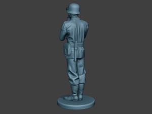 German musician soldier ww2 Stand Baritone horn G8 Modèles 3D en vedette
