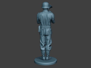 German musician soldier ww2 Stand Baritone horn G8 Modèles 3D en vedette