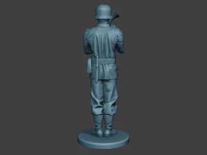 German musician soldier ww2 Stand Baritone horn G8 3D Print Model