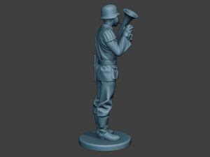 German musician soldier ww2 Stand Baritone horn G8 Modèles 3D en vedette