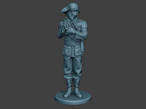 German musician soldier ww2 Stand Baritone horn G8 Modèles 3D en vedette